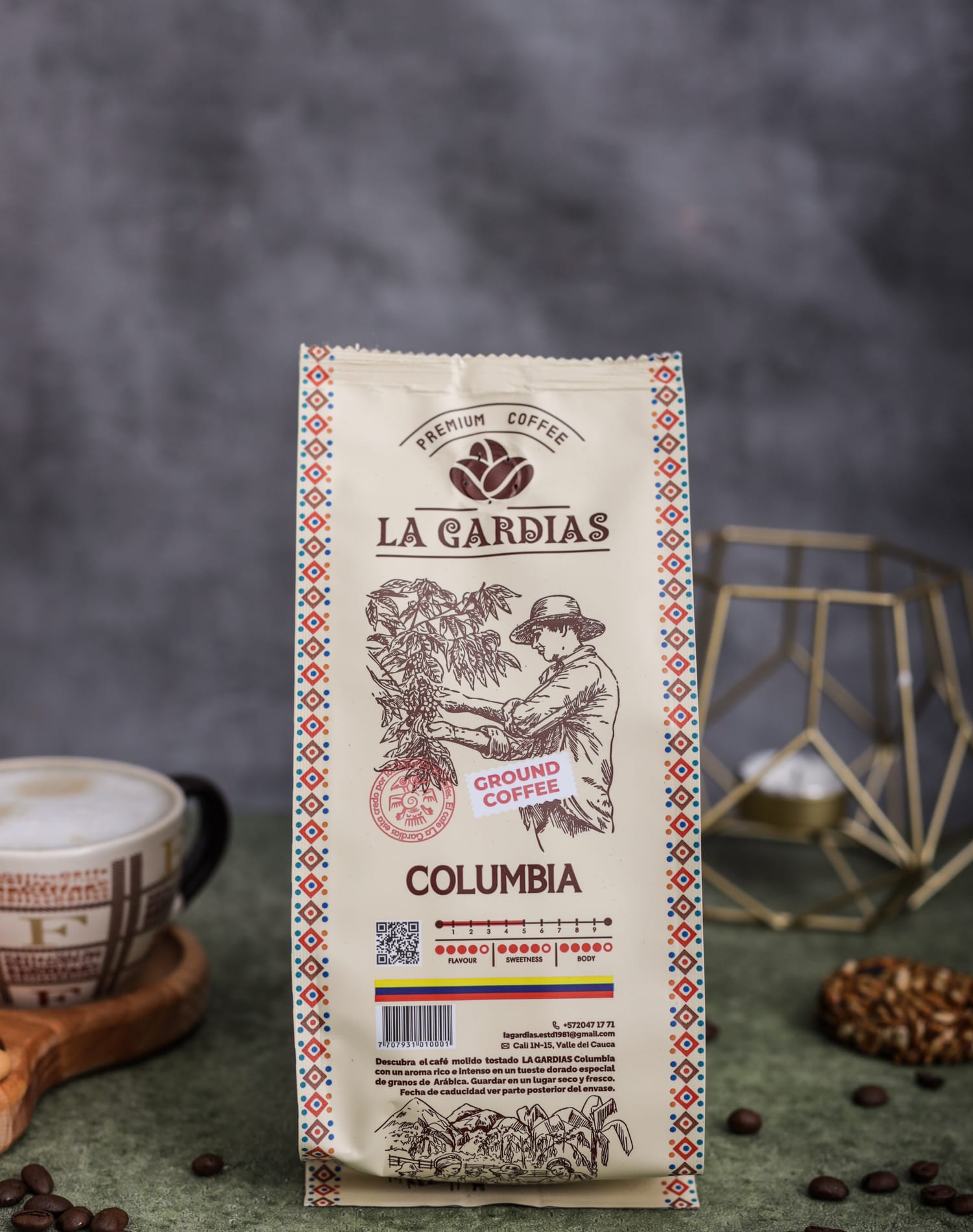Упаковка молотого кофе LA GARDIAS Colombia