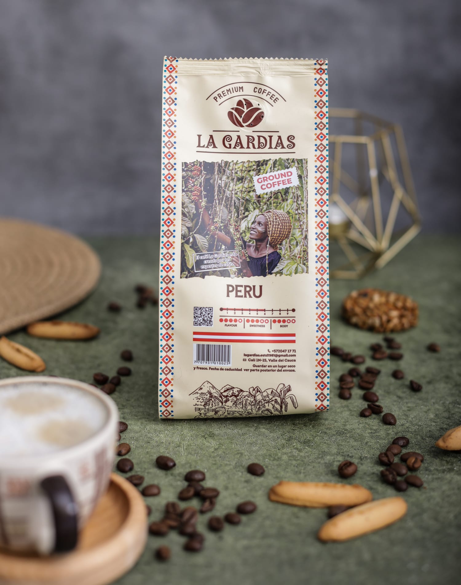 Упаковка молотого кофе LA GARDIAS Peru